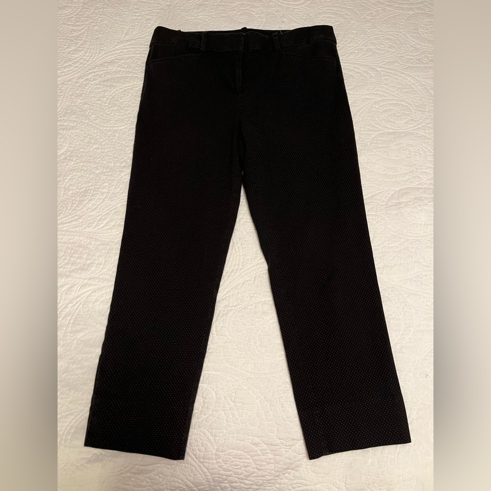 LOFT black cropped riviera pant
